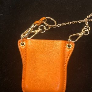 Boulevard, lipstick, cc card and key holder, crossbody with nice chain.